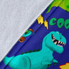 Dino Dinosaur Cartoon Pattern Print Blanket-grizzshop