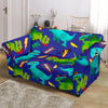 Dino Dinosaur Cartoon Pattern Print Loveseat Cover-grizzshop