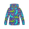 Dino Dinosaur Cartoon Pattern Print Men Pullover Hoodie-grizzshop