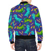 Dino Dinosaur Cartoon Pattern Print Men's Bomber Jacket-grizzshop