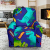 Dino Dinosaur Cartoon Pattern Print Recliner Cover-grizzshop