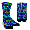 Dino Dinosaur Cartoon Pattern Print Unisex Crew Socks-grizzshop