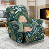 Dino Dinosaur Flower Leaf Pattern Print Recliner Cover-grizzshop