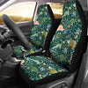 Dino Dinosaur Flower Leaf Pattern Print Universal Fit Car Seat Cover-grizzshop