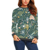 Load image into Gallery viewer, Dino Dinosaur Flower Leaf Pattern Print Women&#39;s Sweatshirt-grizzshop