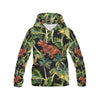 Dino Dinosaur Palm Leaf Pattern Print Men Pullover Hoodie-grizzshop