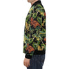 Dino Dinosaur Palm Leaf Pattern Print Men's Bomber Jacket-grizzshop