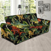 Dino Dinosaur Palm Leaf Pattern Print Sofa Covers-grizzshop