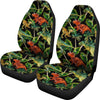 Dino Dinosaur Palm Leaf Pattern Print Universal Fit Car Seat Cover-grizzshop