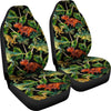 Dino Dinosaur Palm Leaf Pattern Print Universal Fit Car Seat Cover-grizzshop