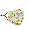 Dino Roar Dinosaur Pattern Print Face Mask-grizzshop