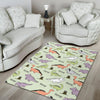 Dino Roar Dinosaur Pattern Print Floor Mat-grizzshop