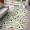 Dino Roar Dinosaur Pattern Print Floor Mat-grizzshop