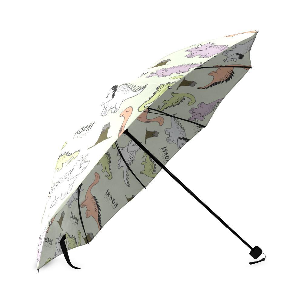 Dino Roar Dinosaur Pattern Print Foldable Umbrella-grizzshop