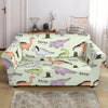 Dino Roar Dinosaur Pattern Print Loveseat Cover-grizzshop