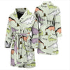 Dino Roar Dinosaur Pattern Print Men Long Robe-grizzshop