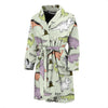 Dino Roar Dinosaur Pattern Print Men Long Robe-grizzshop