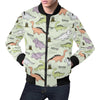 Dino Roar Dinosaur Pattern Print Men's Bomber Jacket-grizzshop