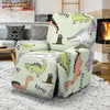 Dino Roar Dinosaur Pattern Print Recliner Cover-grizzshop