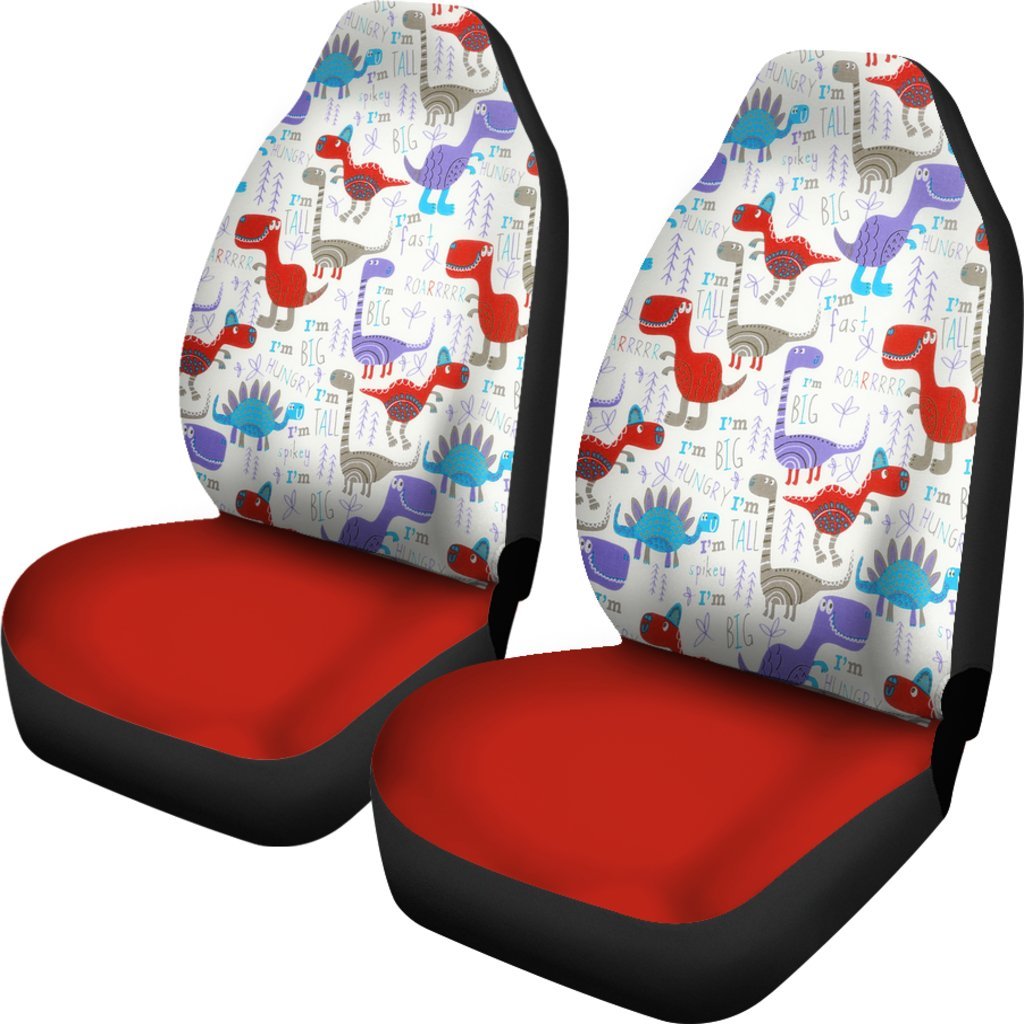 Dinosaur Red Car Seat Covers-grizzshop