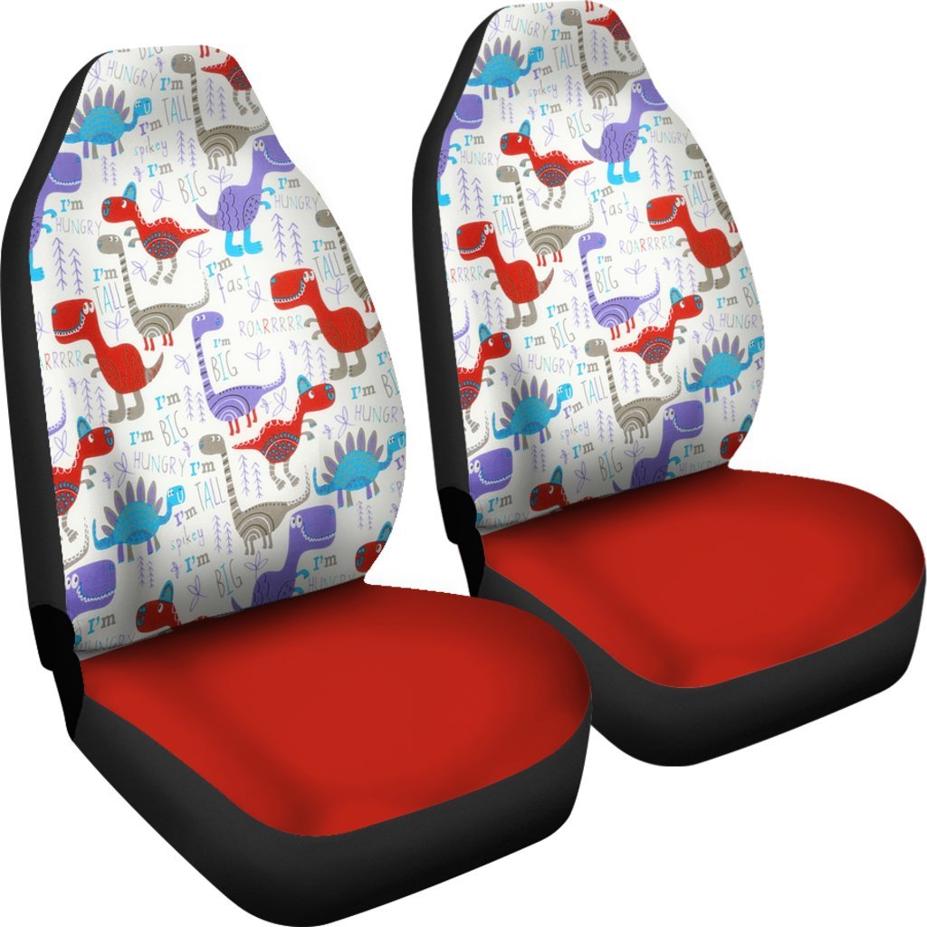 Dinosaur Red Car Seat Covers-grizzshop