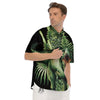 Dinosaur T Rex And Jurassic Plants Print Men's Short Sleeve Shirts-grizzshop