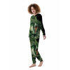 Dinosaur T Rex And Jurassic Plants Print Women's Pajamas-grizzshop