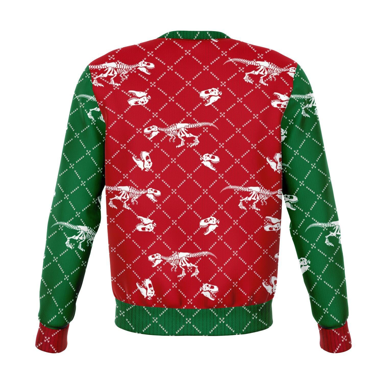 Dinosaur T-rex Christmas Ugly Sweater-grizzshop
