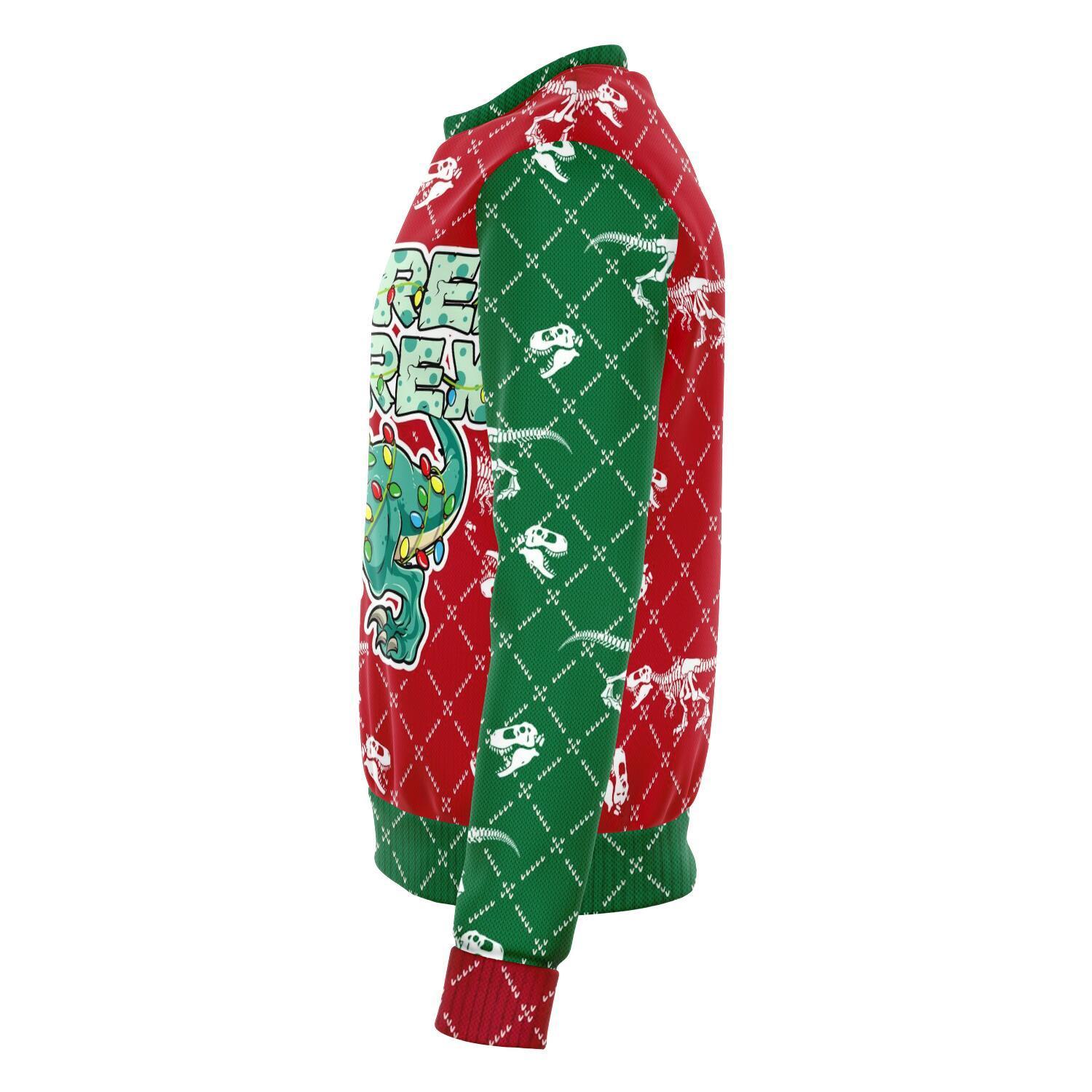 Dinosaur T-rex Christmas Ugly Sweater-grizzshop