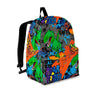 Dinosaur T-rex Graffiti Print Backpack-grizzshop