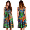 Dinosaur T-rex Graffiti Print Dress-grizzshop