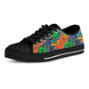 Dinosaur T-rex Graffiti Print Men's Low Top Shoes-grizzshop