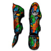 Dinosaur T-rex Graffiti Print Muay Thai Shin Guard-grizzshop