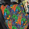 Dinosaur T-rex Graffiti Print Pet Car Seat Cover-grizzshop