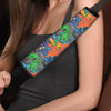 Dinosaur T-rex Graffiti Print Seat Belt Cover-grizzshop