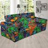 Dinosaur T-rex Graffiti Print Sofa Cover-grizzshop