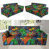 Dinosaur T-rex Graffiti Print Sofa Cover-grizzshop