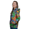 Dinosaur T-rex Graffiti Print Women's Hoodie-grizzshop