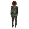 Dinosaur T-rex Graffiti Print Women's Pajamas-grizzshop