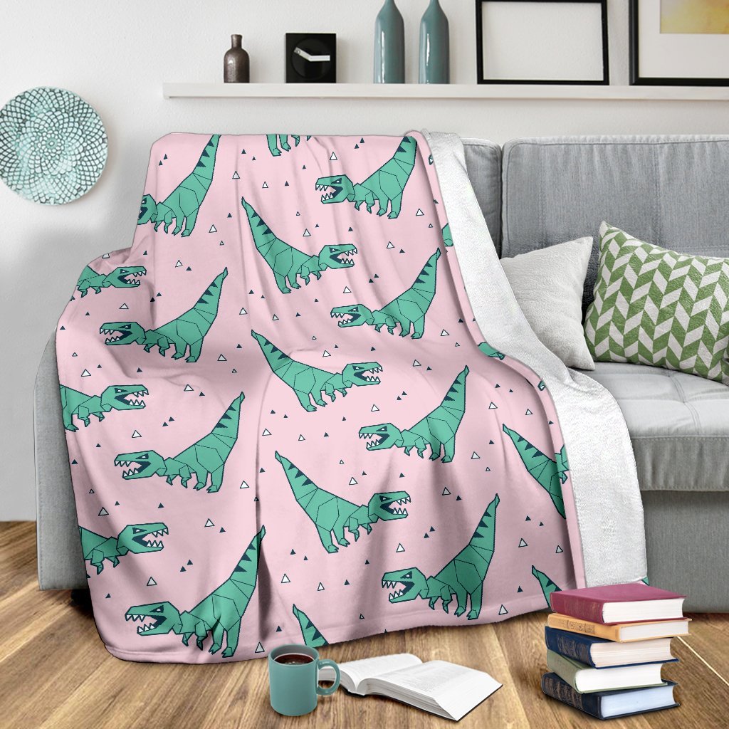 Dinosaur T rex Pattern Print Blanket-grizzshop