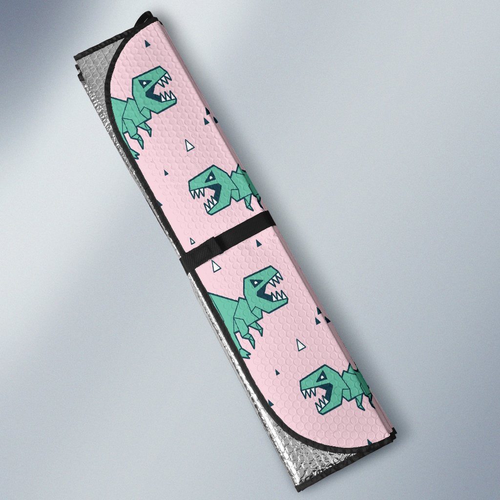 Dinosaur T rex Pattern Print Car Sun Shade-grizzshop
