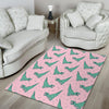 Dinosaur T rex Pattern Print Floor Mat-grizzshop