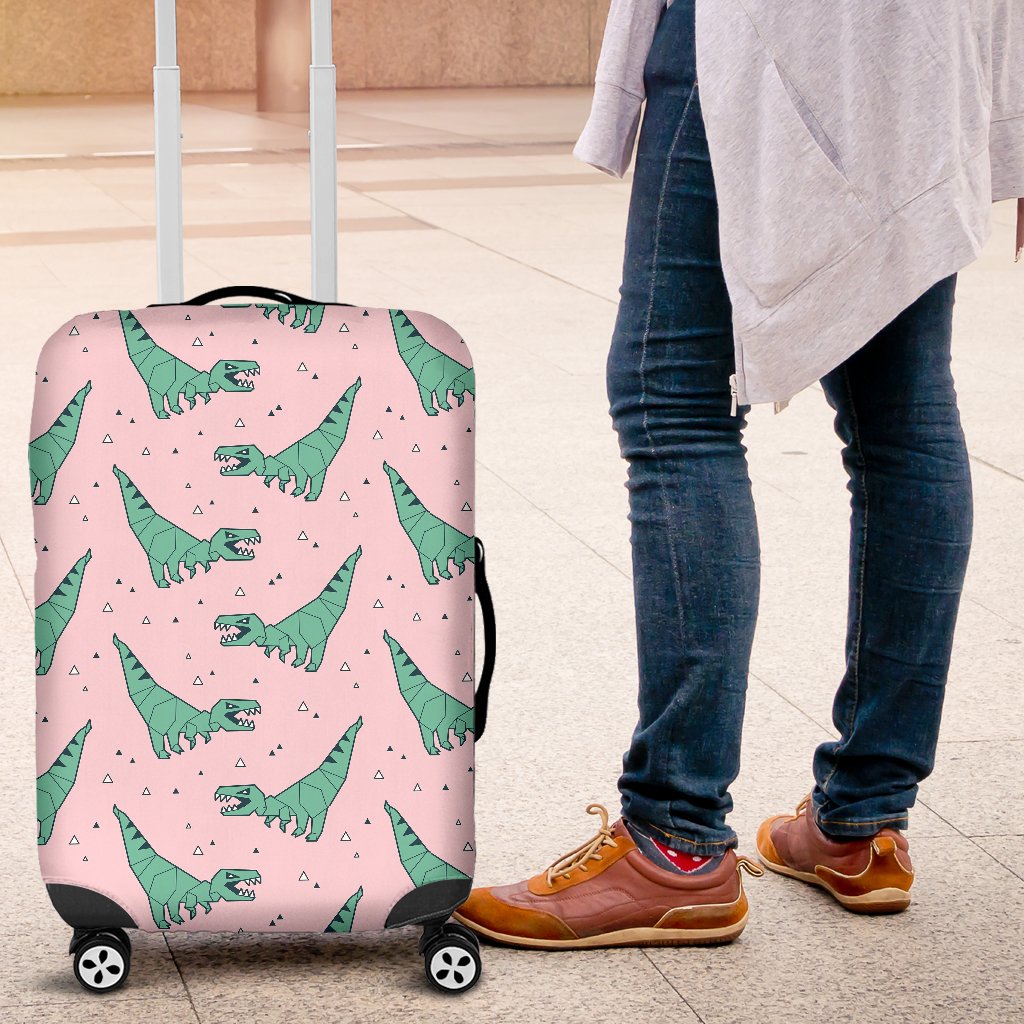 Dinosaur T rex Pattern Print Luggage Cover Protector-grizzshop