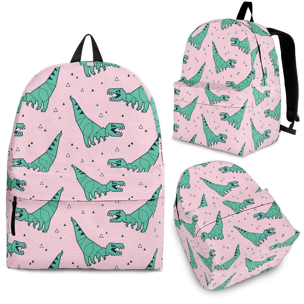 Dinosaur T rex Pattern Print Premium Backpack-grizzshop