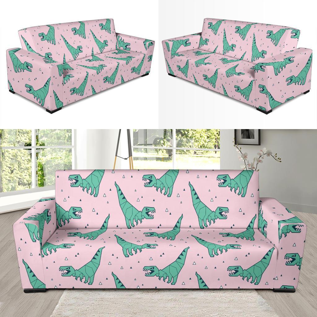 Dinosaur T rex Pattern Print Sofa Covers-grizzshop