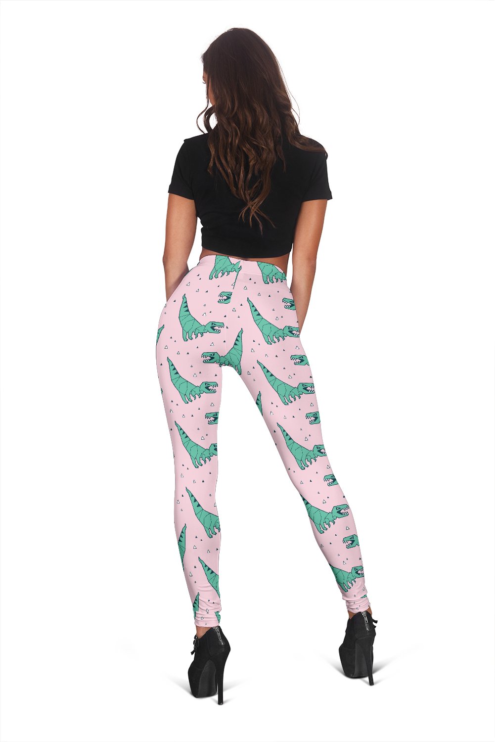 Dinosaur T rex Pattern Print Women Leggings-grizzshop