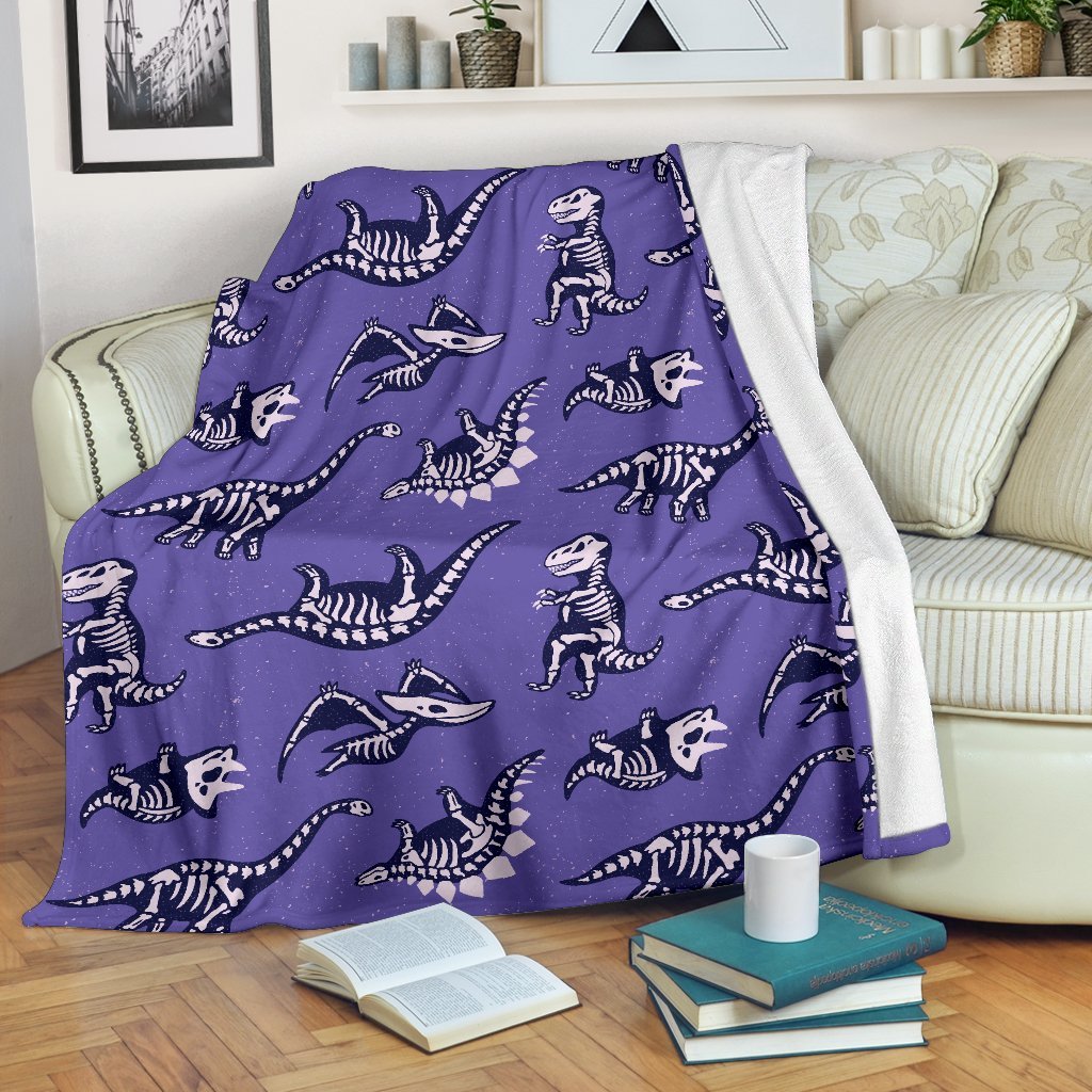 Dinosaur T rex Print Pattern Blanket-grizzshop