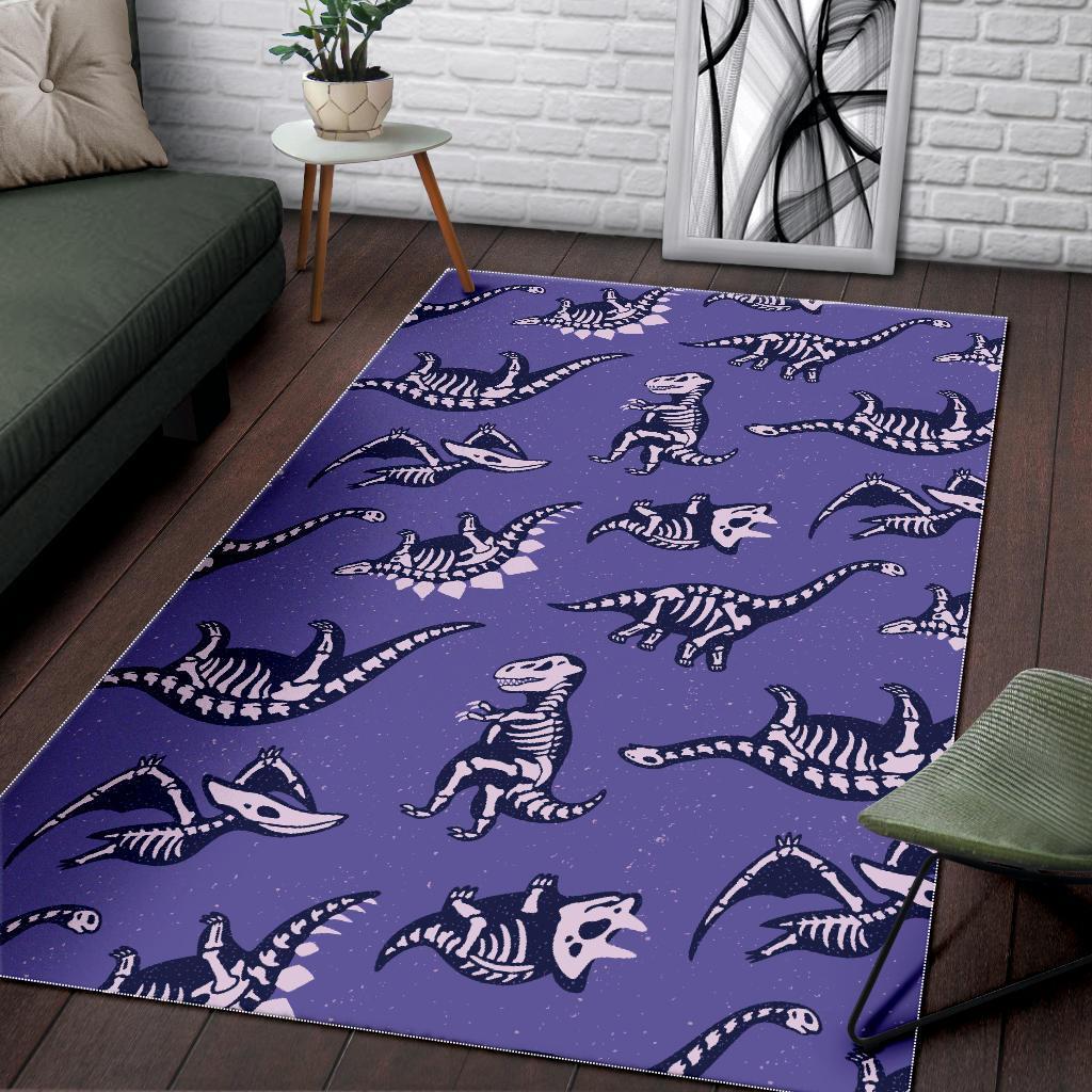 Dinosaur T rex Print Pattern Floor Mat-grizzshop