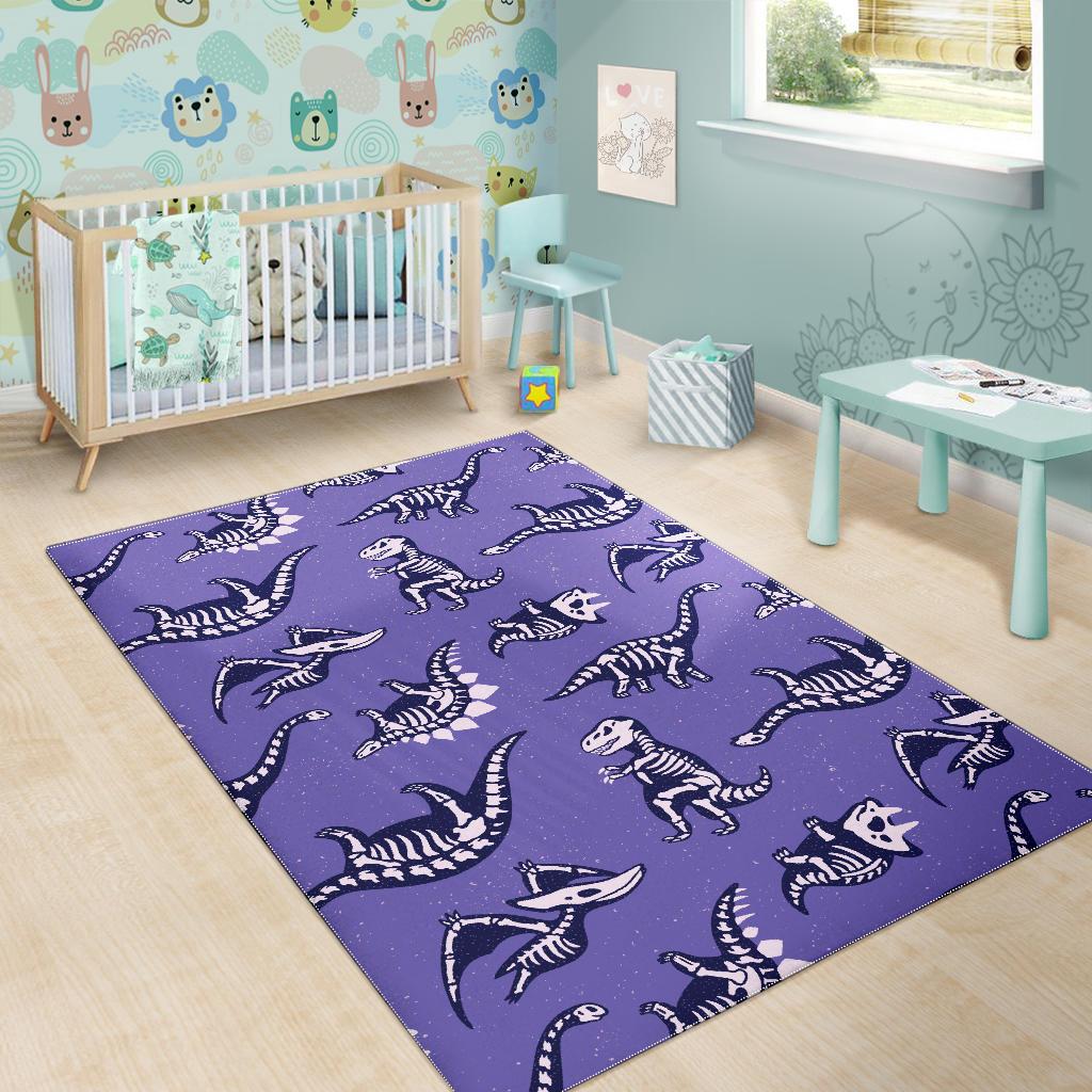 Dinosaur T rex Print Pattern Floor Mat-grizzshop