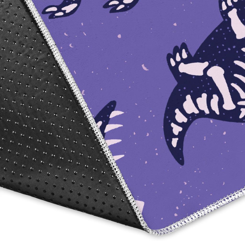 Dinosaur T rex Print Pattern Floor Mat-grizzshop